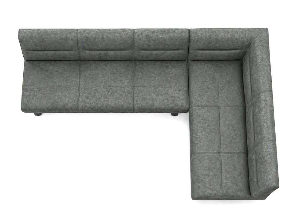 Moe's Home Collection Hanlon Corner Bench in Dark Grey