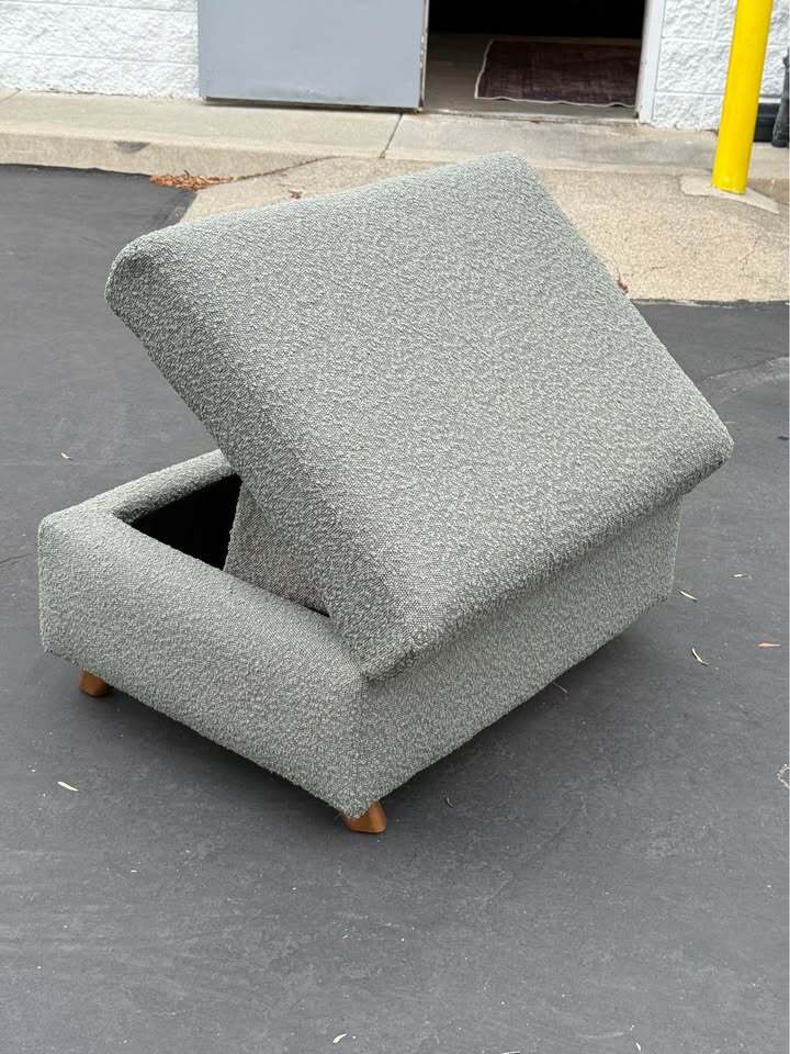 Joybird Hopson Storage Ottoman (Bubbly Cucumber)