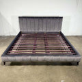Saatva Valencia Platform Bed (King, Graphite Vintage Velvet)