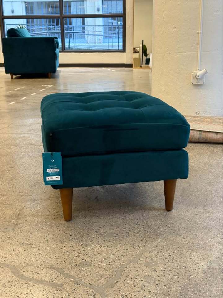 Joybird Briar Ottoman (Royale Peacock)