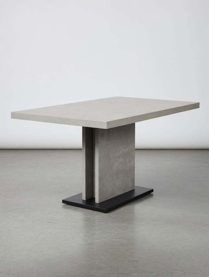 Moe's Hanlon Dining Table Light Grey