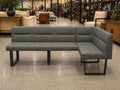 Moe's Home Collection Hanlon Corner Bench in Dark Grey