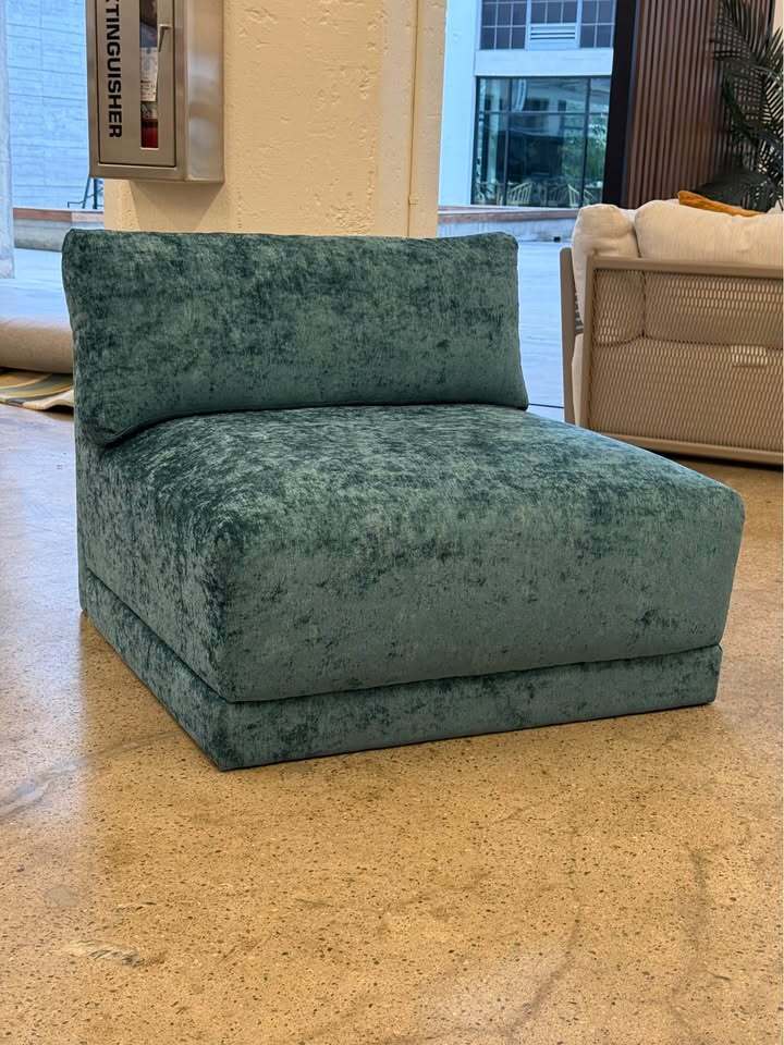 Joybird Maurice Armless Chair (Prime Peacock)