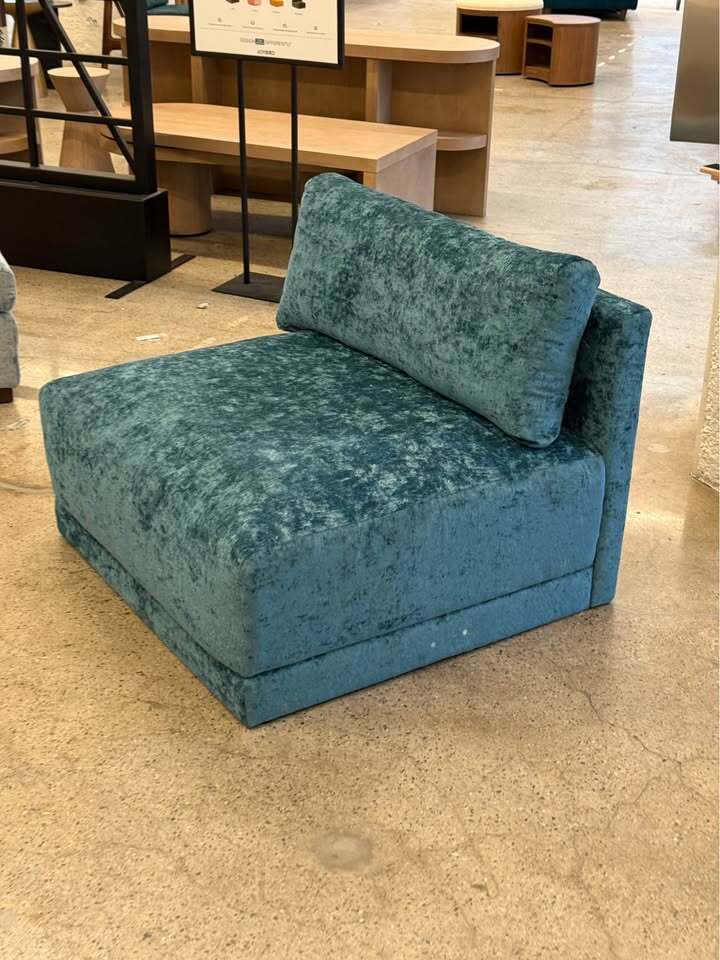 Joybird Maurice Armless Chair (Prime Peacock)