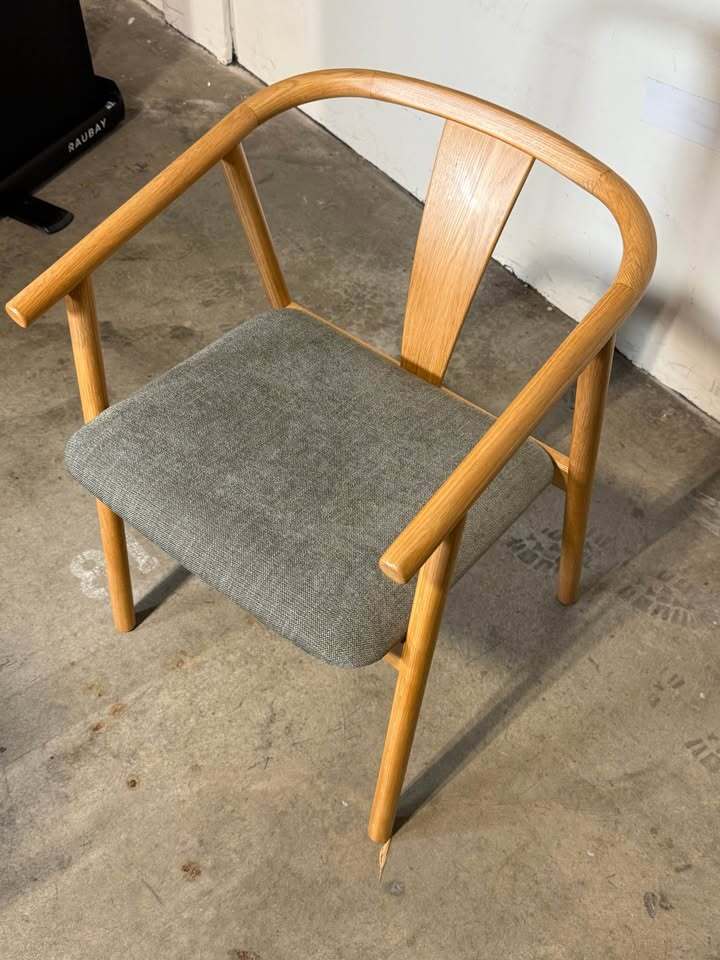Article Fonra Dining Chair (Oak And Algonquin Green)