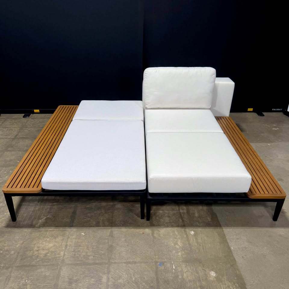 Rove Concepts Francis Outdoor Lounger with Right Chaise (Palisades Color)