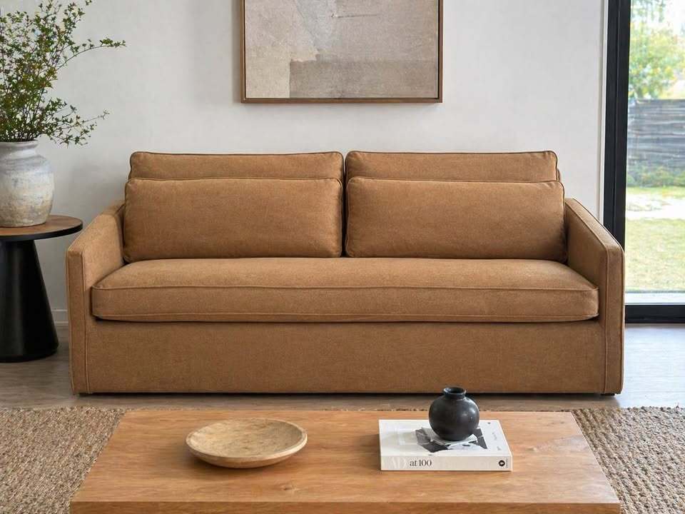 Moe's Phoebe Sofa Rust