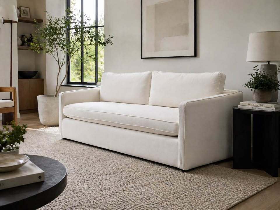 Moe's Phoebe Sofa Ivory