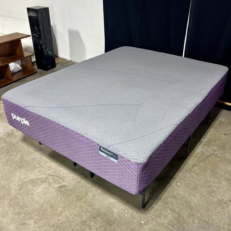 Purple Restore Plus Hybrid Mattress (Queen, Soft)