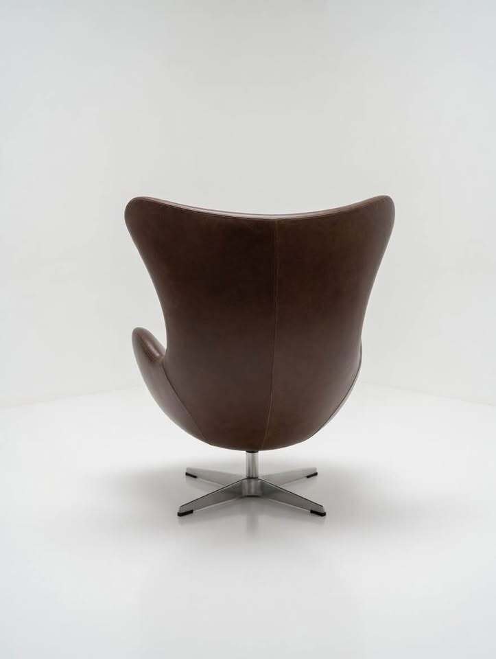 Moe's St. Anne Swivel Club Chair (Brown Leather)