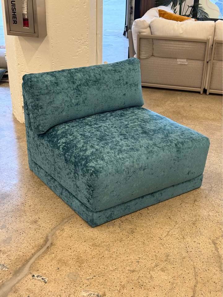 Joybird Maurice Armless Chair (Prime Peacock)