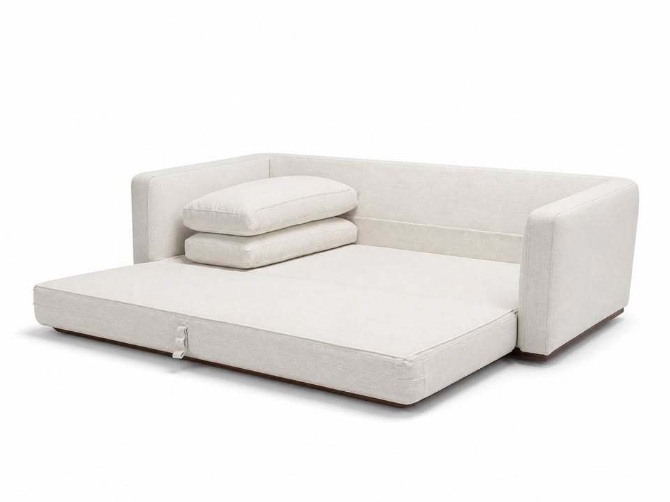 Moe's Rue Sleeper Sofa Off White