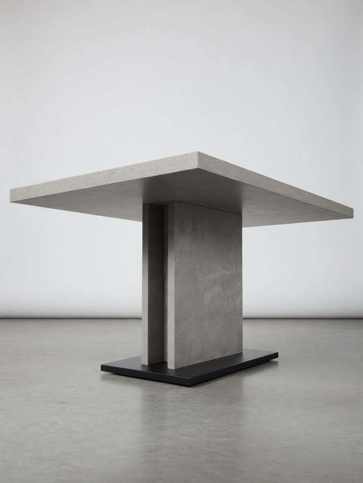 Moe's Hanlon Dining Table Light Grey