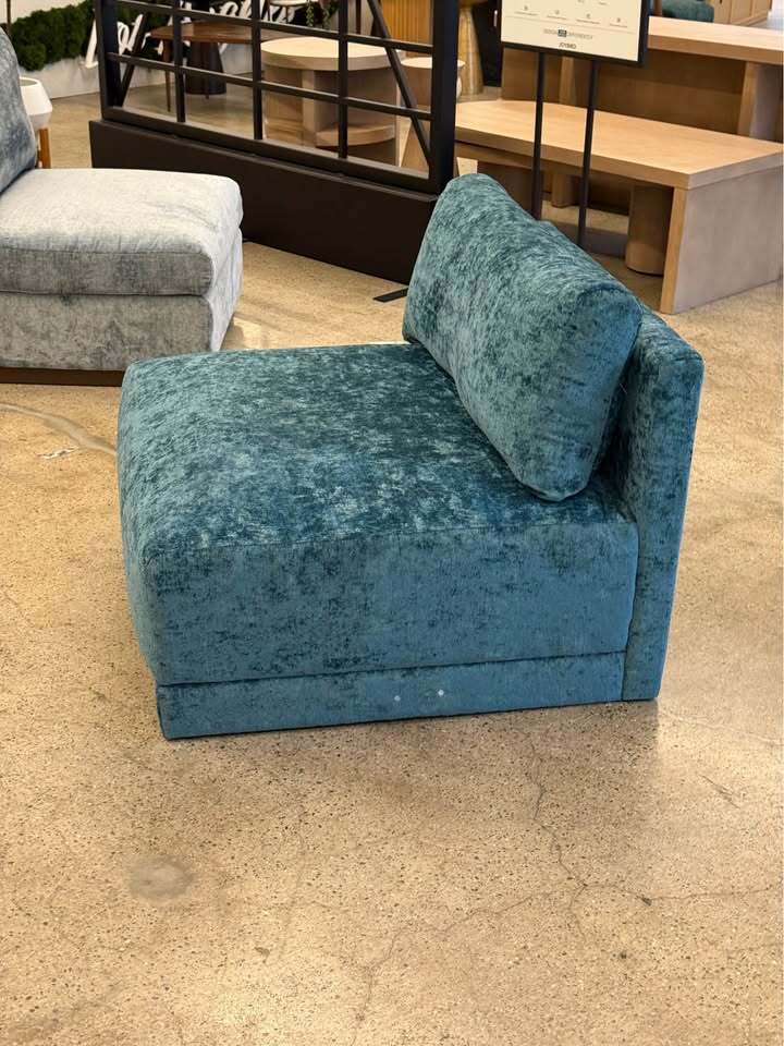Joybird Maurice Armless Chair (Prime Peacock)