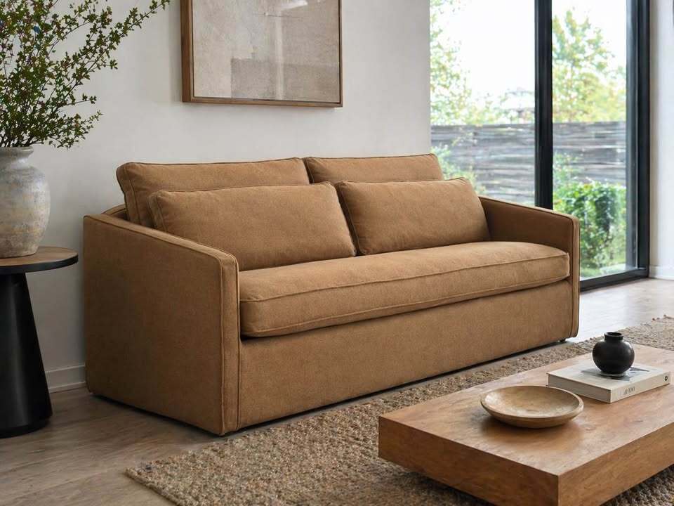 Moe's Phoebe Sofa Rust