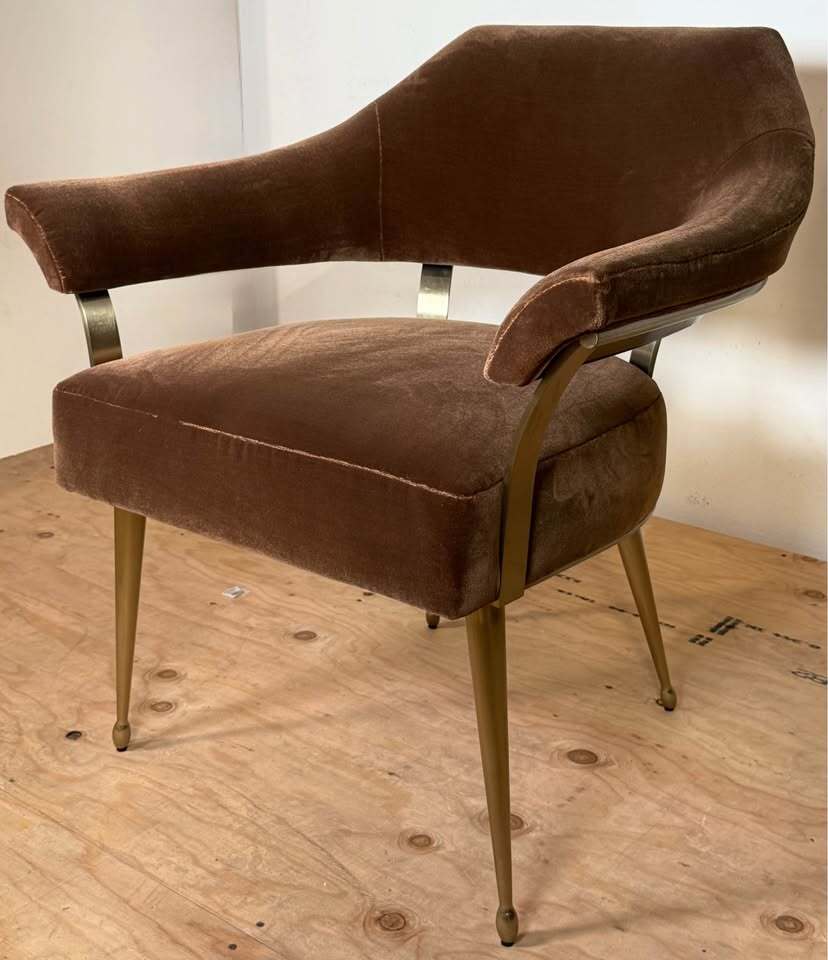 Caracole Louisette Living Room Accent Chair (Set of 2, Galway Burl)