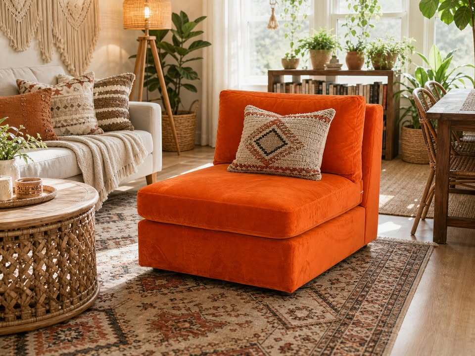 Joybird Daya Armless Chair (Royale Hacienda)