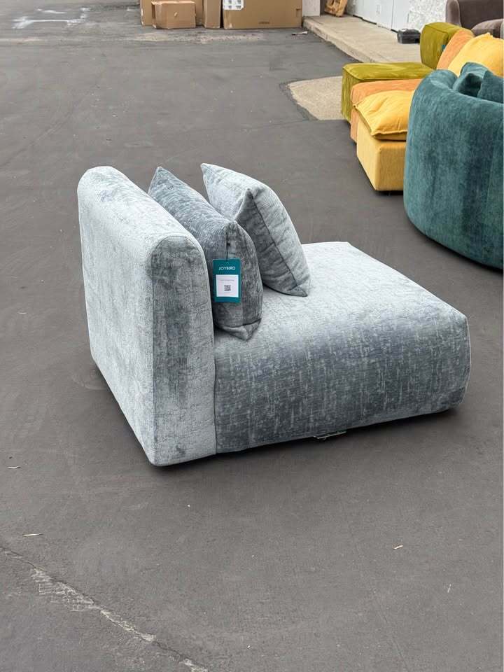 Joybird Carin Armless Chair (Plush Mist)