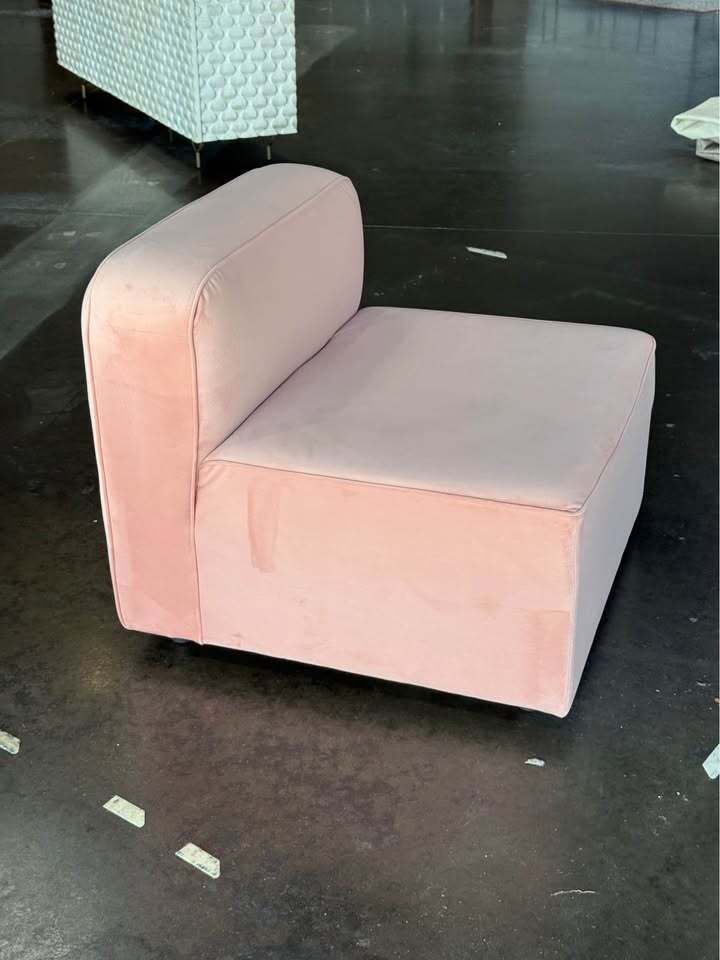 Joybird Logan Armless Chair (Royale Blush)