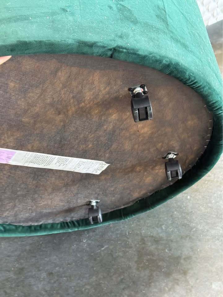 Joybird Cullen Cocktail XL Ottoman (Royale Evergreen)