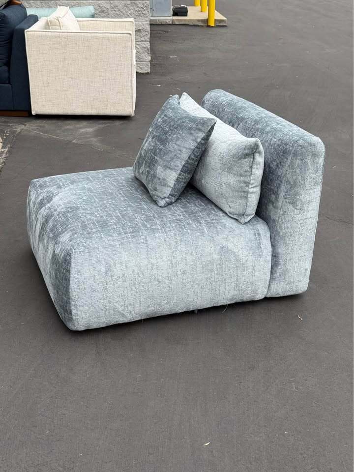 Joybird Carin Armless Chair (Plush Mist)
