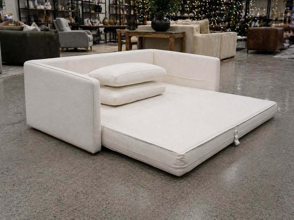 Moe's Rue Sleeper Sofa Off White