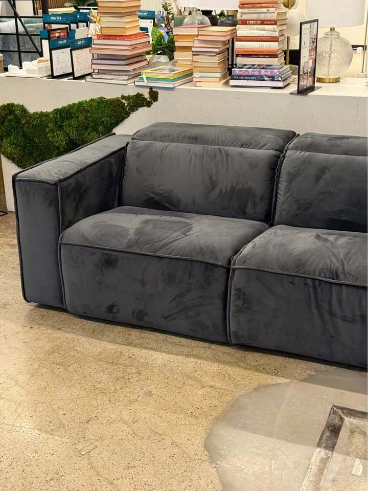 Joybird Camden Modular Reclining 2-Piece Sofa (Royale Gunmetal)