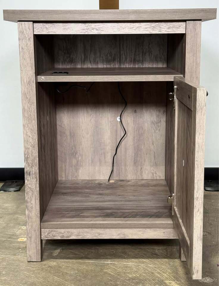Better Homes & Gardens Nightstand (Rustic Gray)