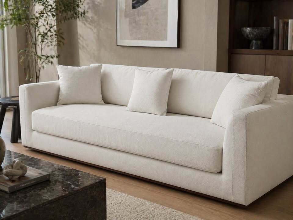 Moe's Rue Sleeper Sofa Off White