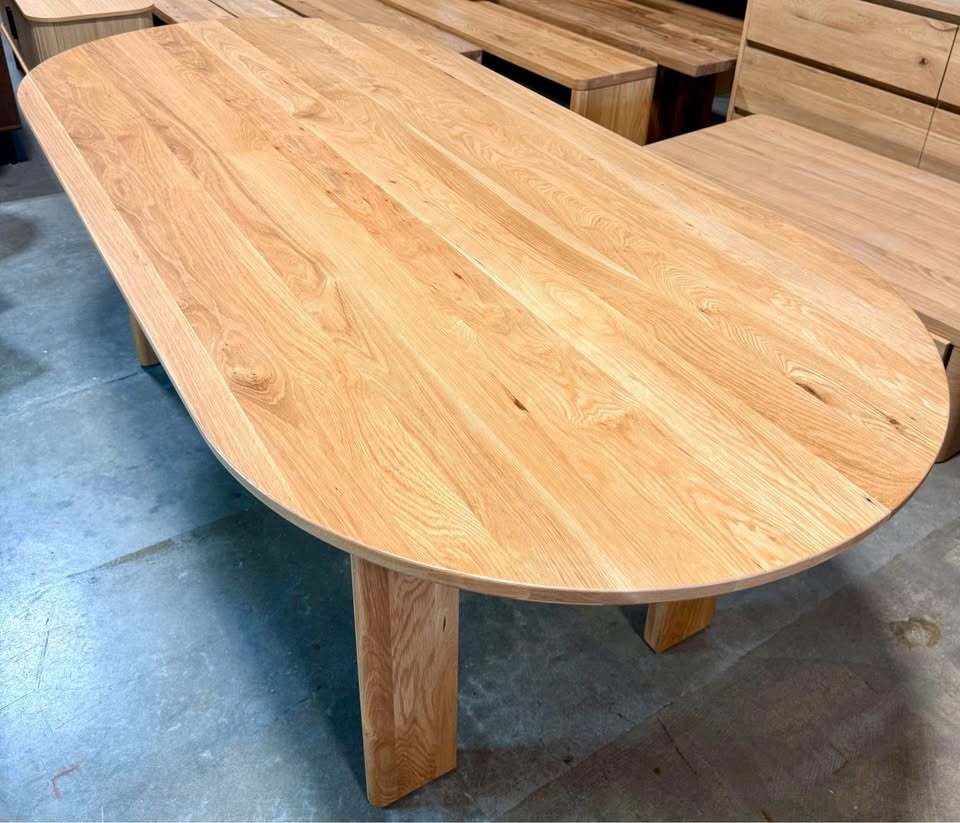 Sundays Dining Table (4-6 Seater, White Oak)
