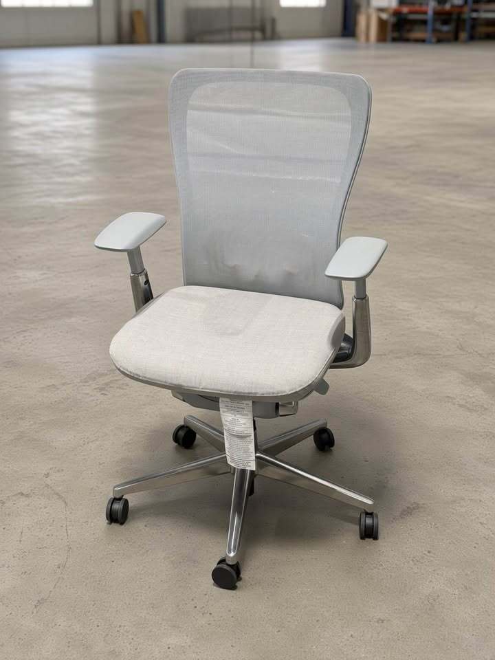 Haworth Zody Office Chair (Mesh Fog, Lumber Adjustment, Dual Posture)
