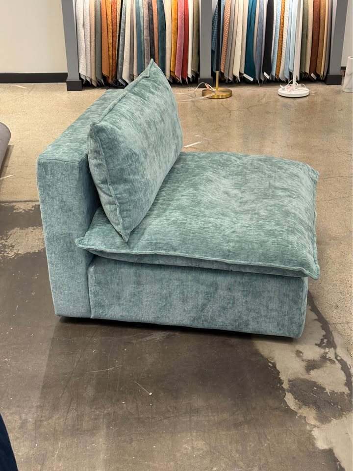 Joybird Haine Armless Chair (Crave Caribbean Twist)
