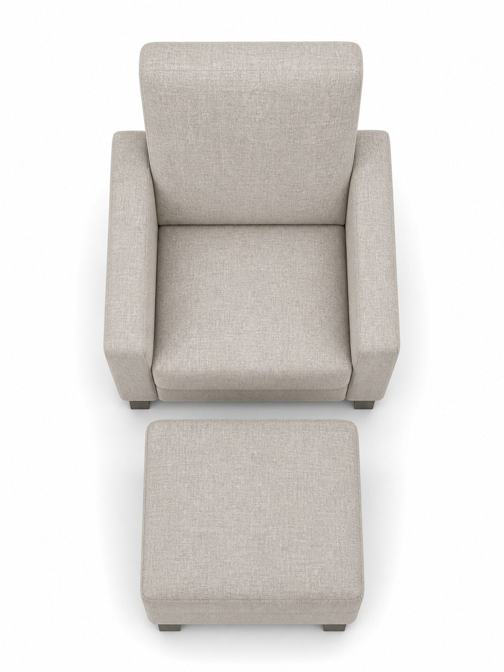 Beige High-Back Maternity Chair with Ottoman — $1,650 new, $995 today | Moveabl