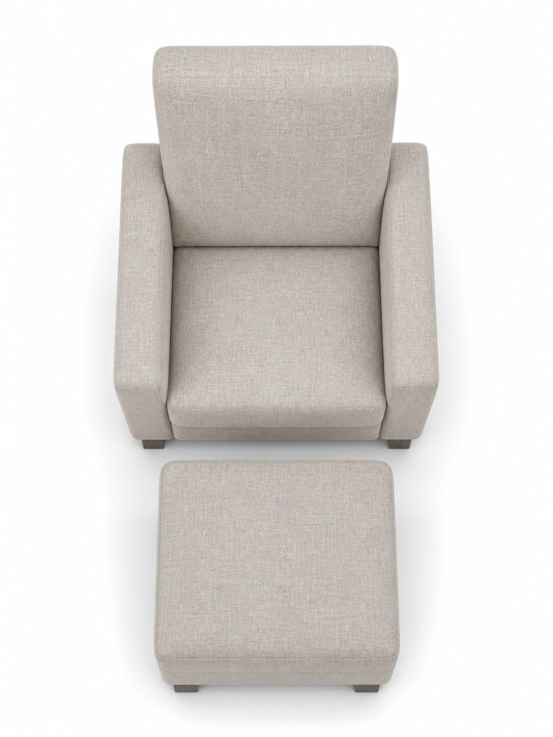 Beige High-Back Maternity Chair with Ottoman — $1,650 new, $995 today | Moveabl