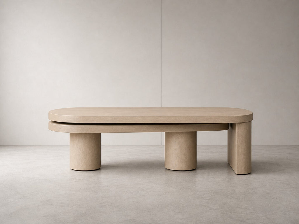 Joybird Light Oak Bria Swivel Coffee Table — $1,070 new, $495 today | Moveabl