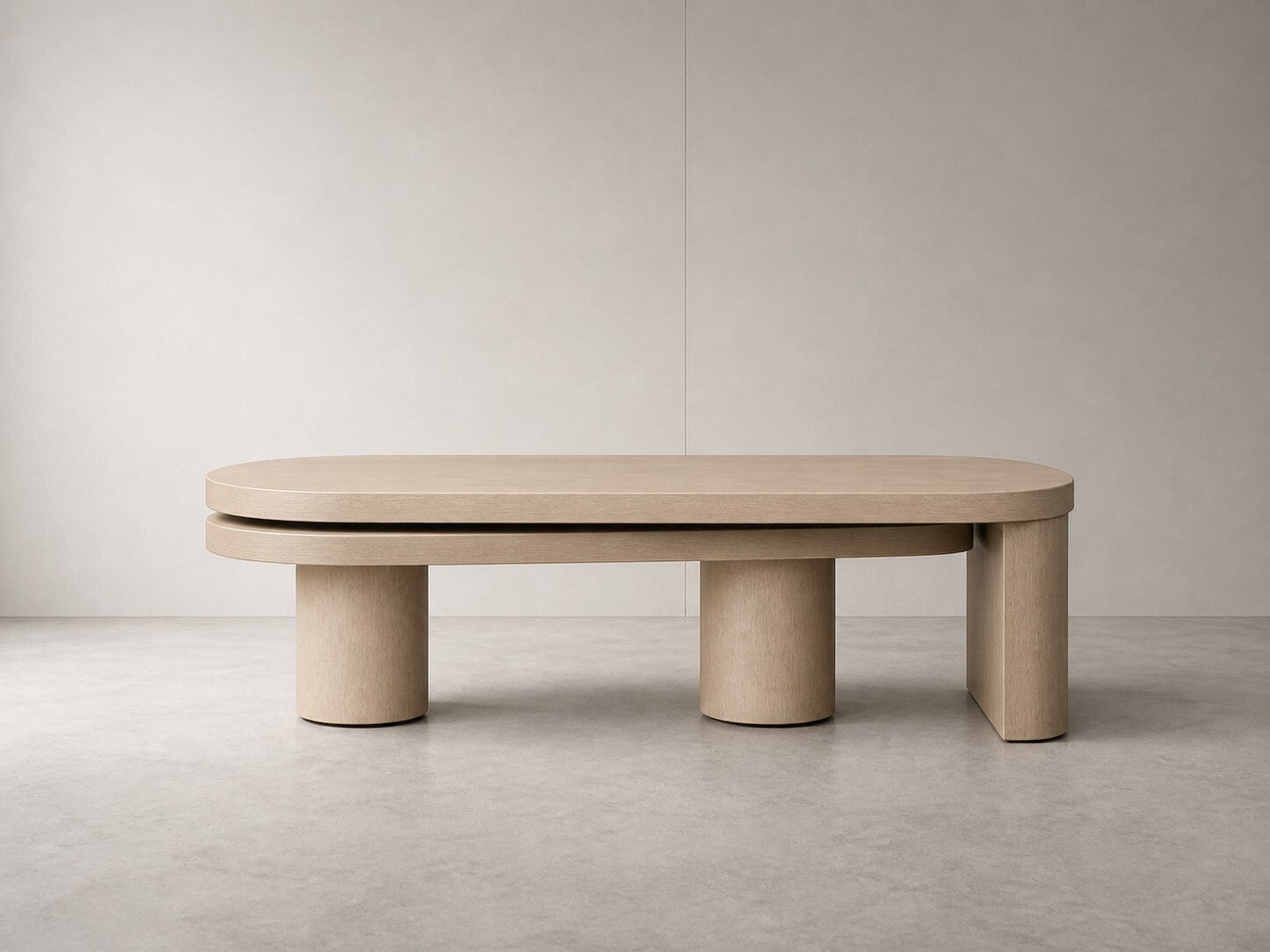 Joybird Light Oak Bria Swivel Coffee Table — $1,070 new, $495 today | Moveabl