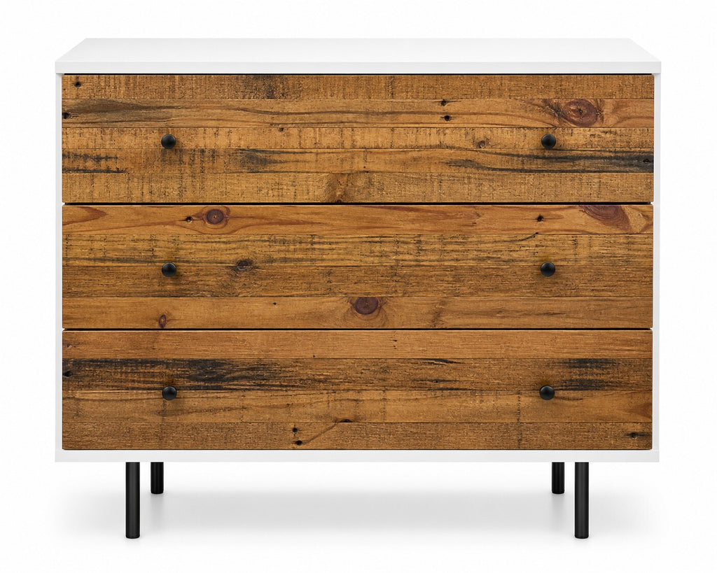 Rustic Wood & White 3-Drawer Dresser — $995 new, $550 today | Moveabl