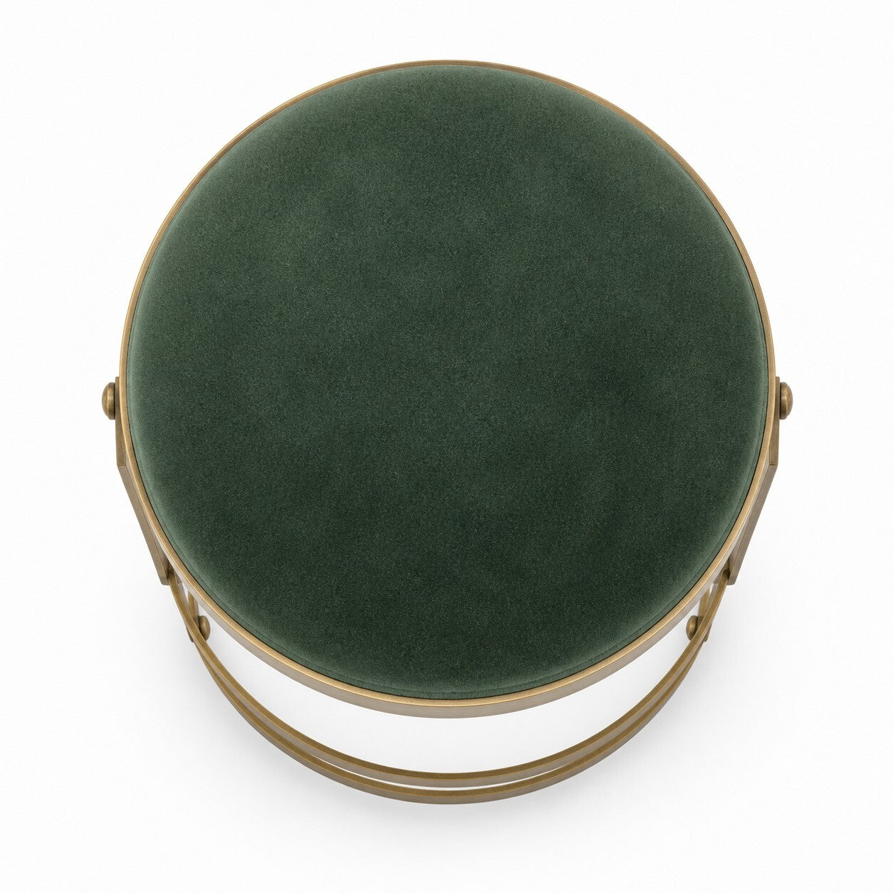 Emerald Velvet Sculptural Glam Bar Stools - Set of 4