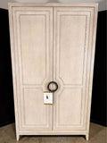 Kathy Kuo Home Chelle French Country Brown Oak Wardrobe