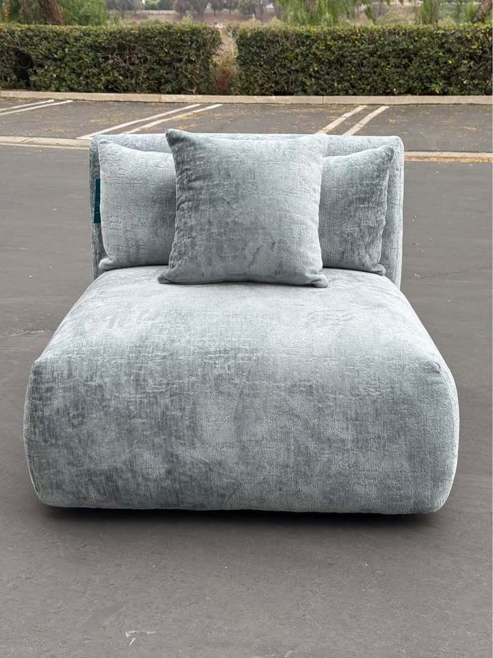 Joybird Carin Armless Chair (Plush Mist)