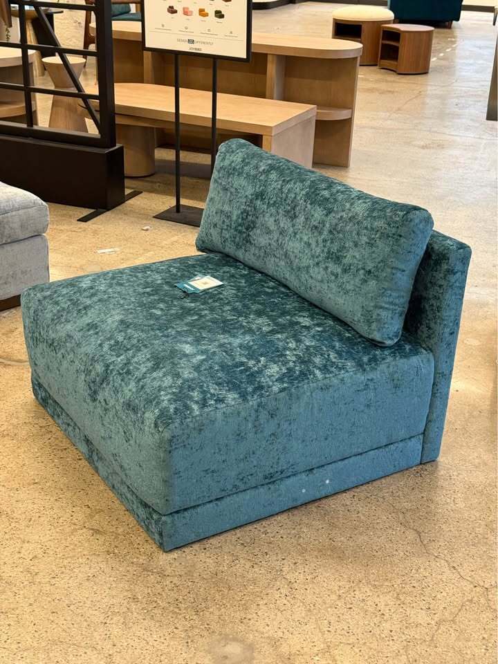Joybird Maurice Armless Chair (Prime Peacock)