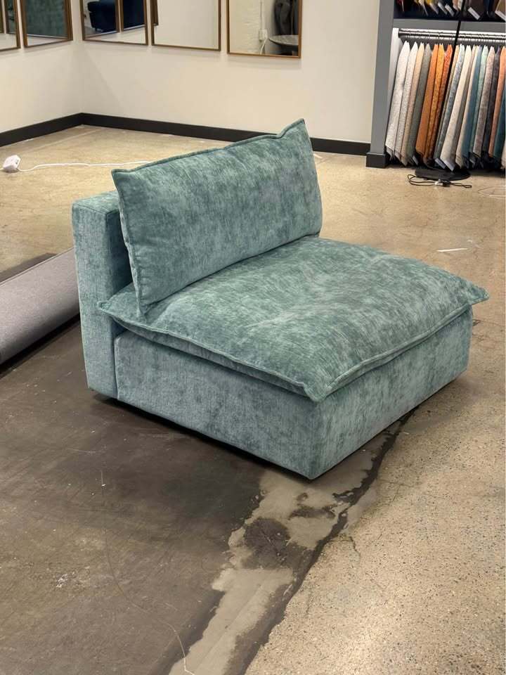 Joybird Haine Armless Chair (Crave Caribbean Twist)