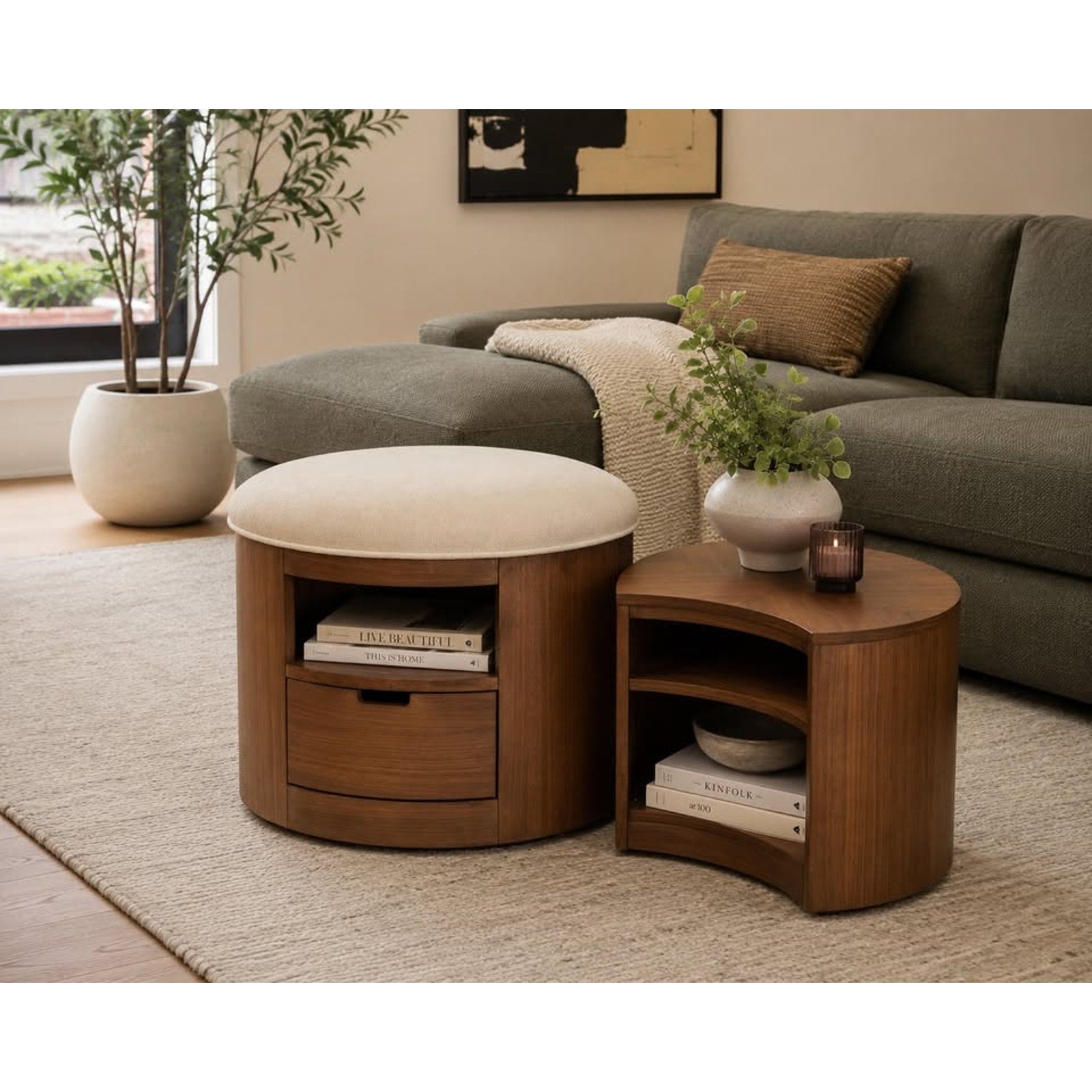 Joybird Strata Ottoman Coffee Table