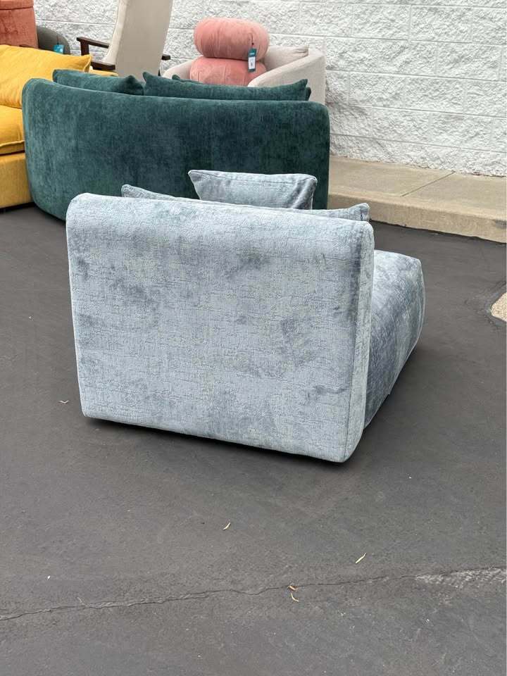 Joybird Carin Armless Chair (Plush Mist)