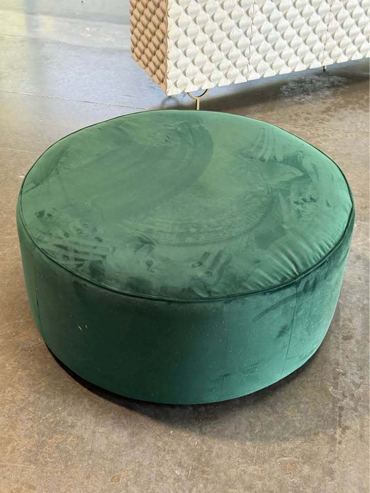 Joybird Cullen Cocktail XL Ottoman (Royale Evergreen)