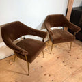 Caracole Louisette Living Room Accent Chair (Set of 2, Galway Burl)