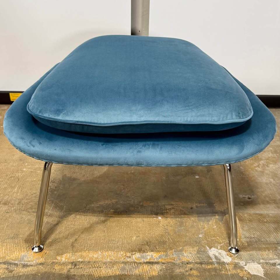 Rove Concepts Womb Chair and Ottoman (Plush Velvet Solstice)