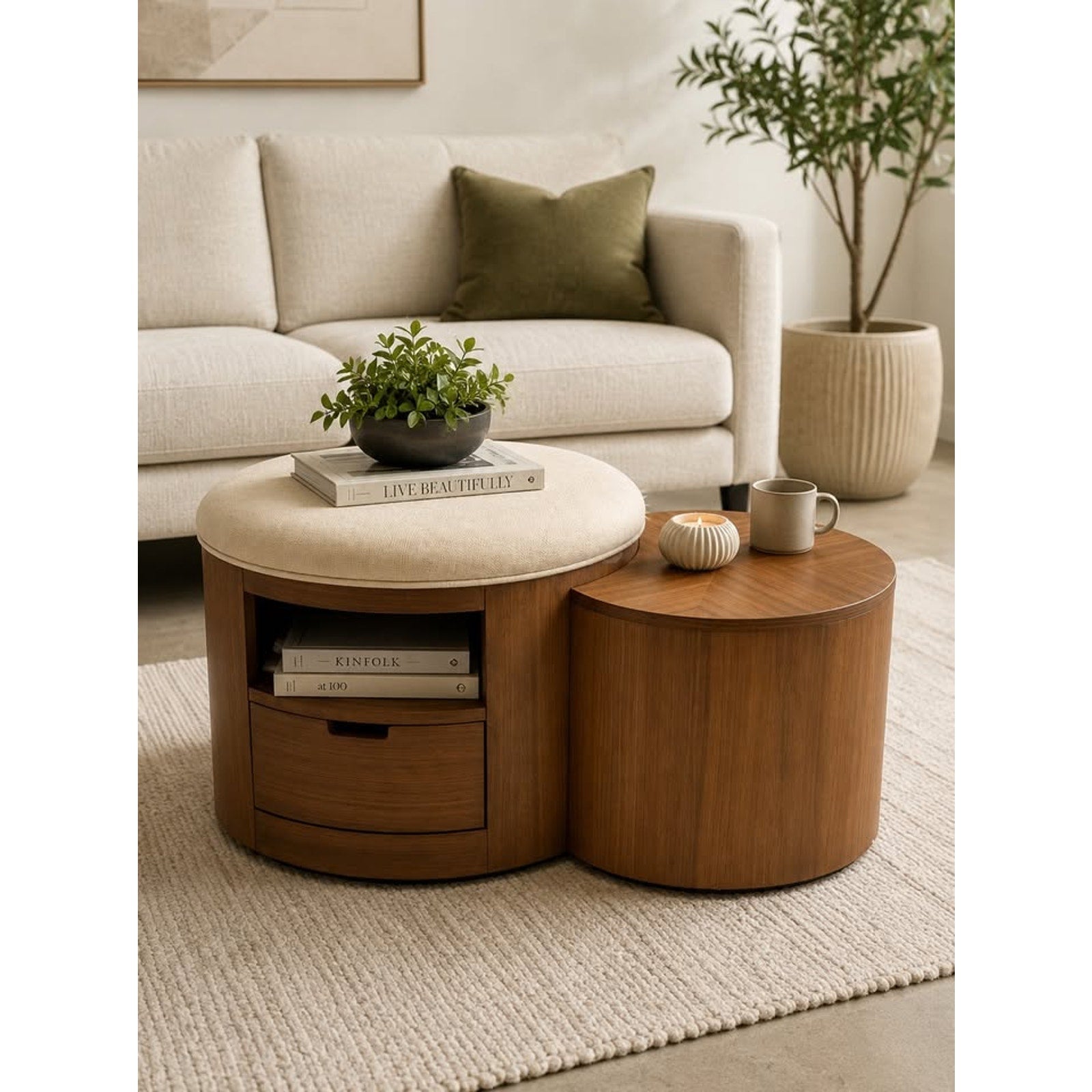 Joybird Strata Ottoman Coffee Table