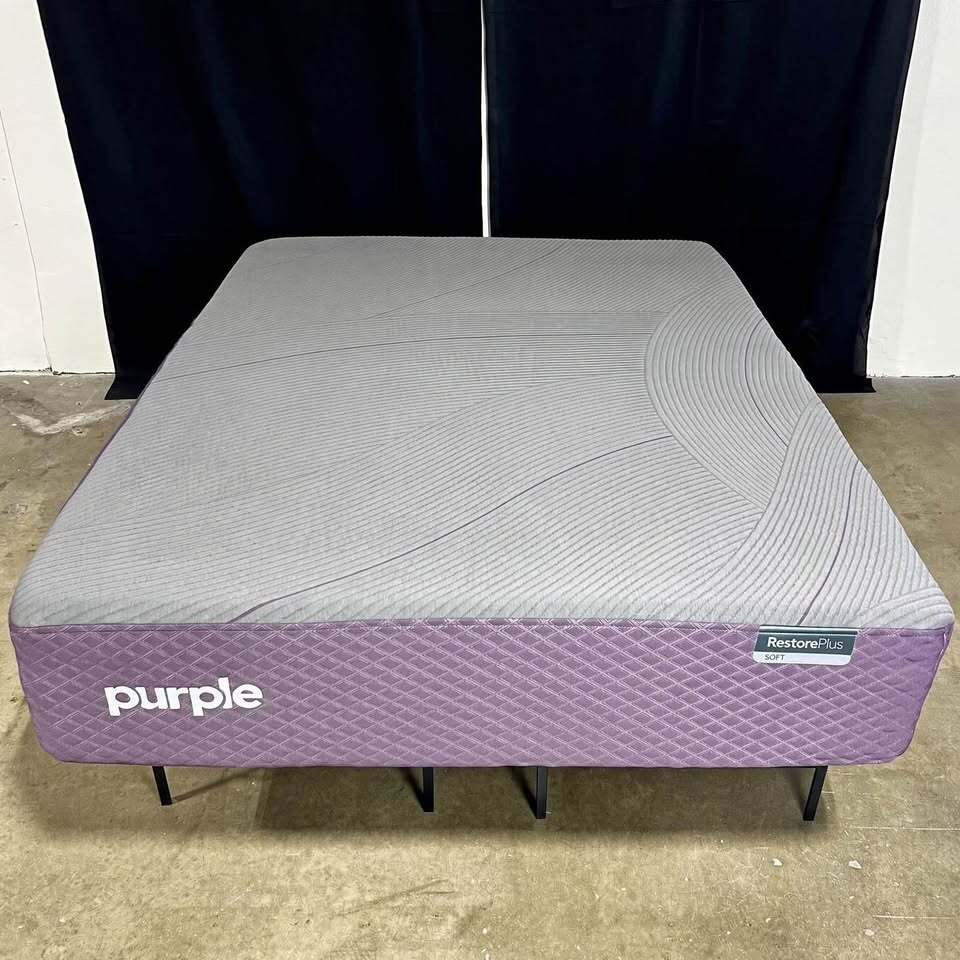 Purple Restore Plus Hybrid Mattress (Queen, Soft)