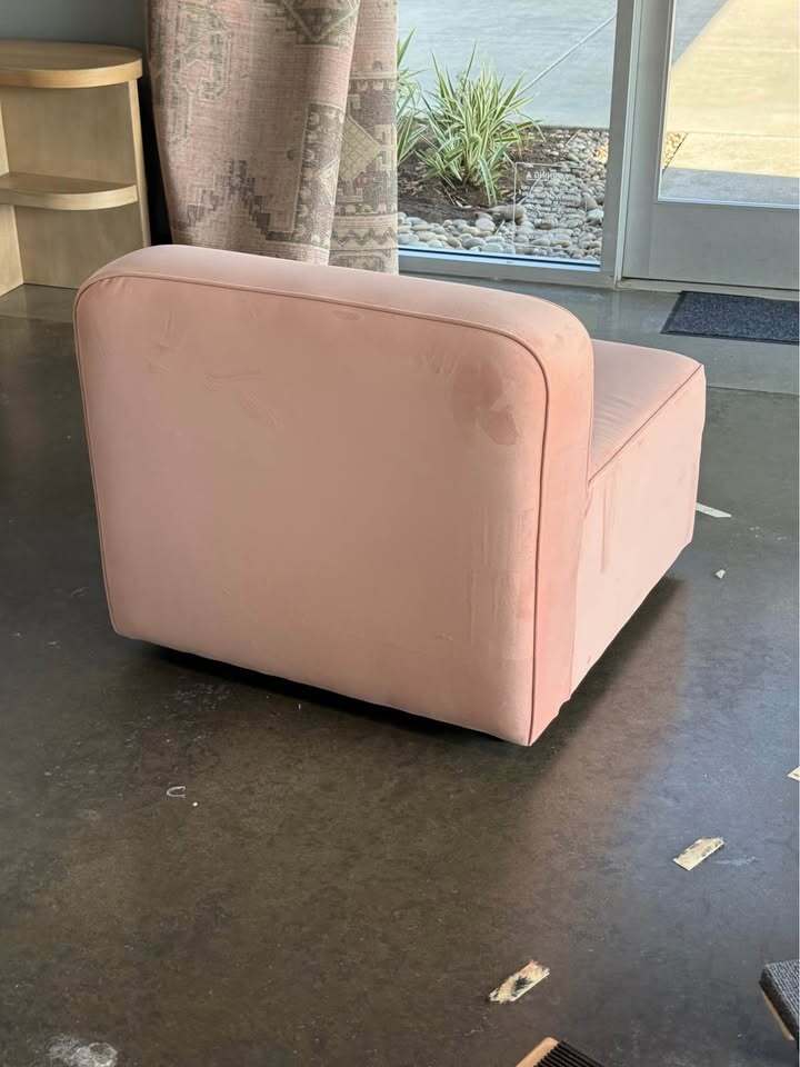Joybird Logan Armless Chair (Royale Blush)